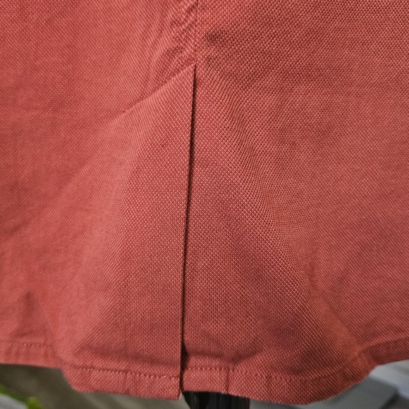 Yerse Terracotta (Rust Brown) V-neck Button-Up Shirt Size XL - Picture 4 of 13